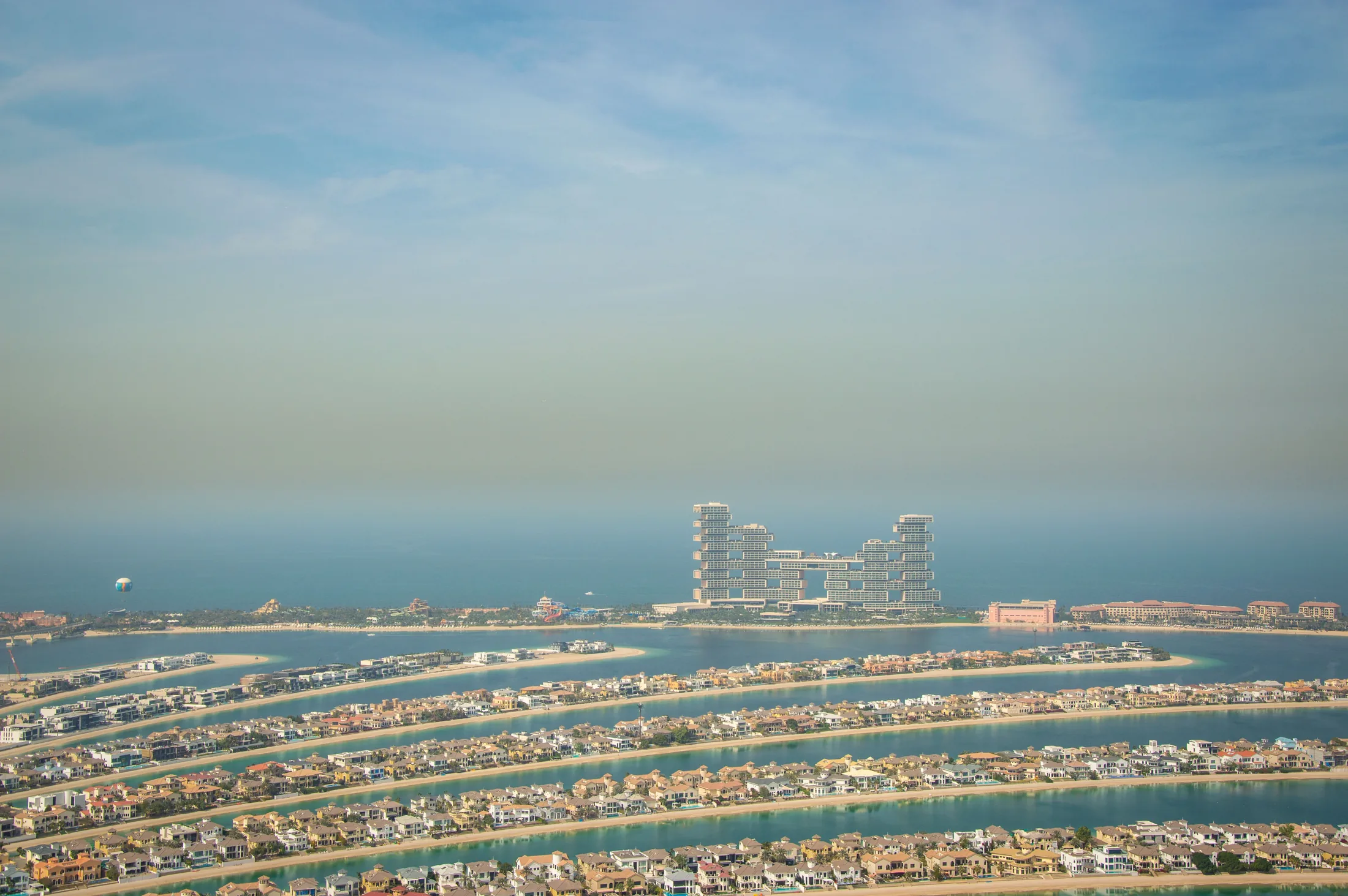 Palm Jumeirah seen from above